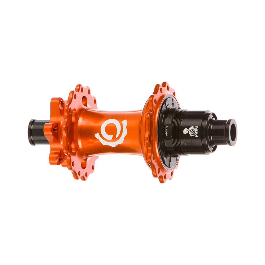 080662-07::0::080662-07::Industry Nine, Hydra 2 Boost XD, Moyeu à disque, Arrière, 32T, 12mm TA, 148mm, SRAM XD, Orange