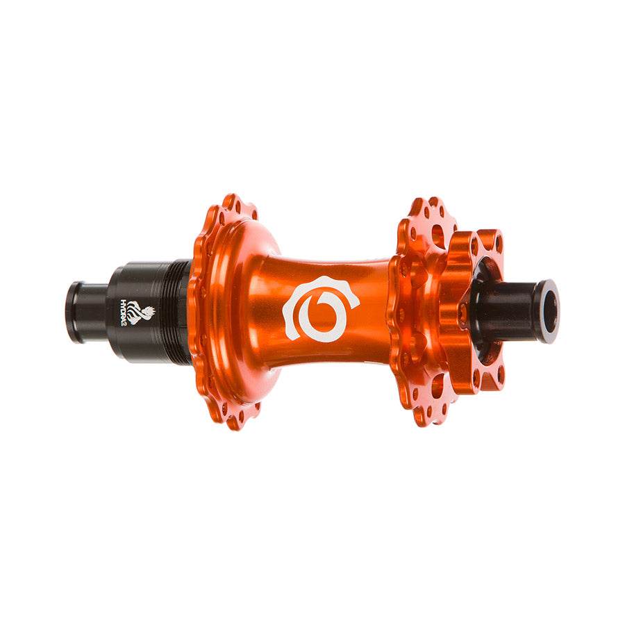 080662-07::1::080662-07::Industry Nine, Hydra 2 Boost XD, Moyeu à disque, Arrière, 32T, 12mm TA, 148mm, SRAM XD, Orange