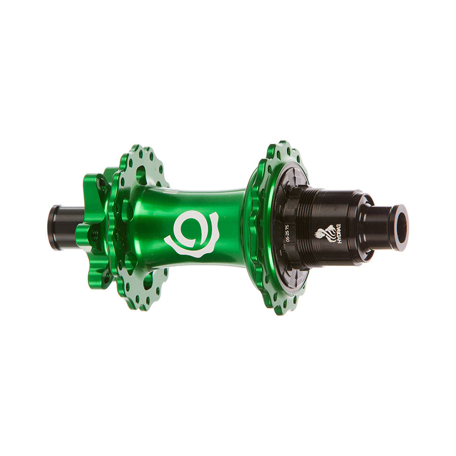 080662-17::0::080662-17::Industry Nine, Hydra 2 Boost XD, Moyeu à disque, Arrière, 28T, 12mm TA, 148mm, SRAM XD, Vert