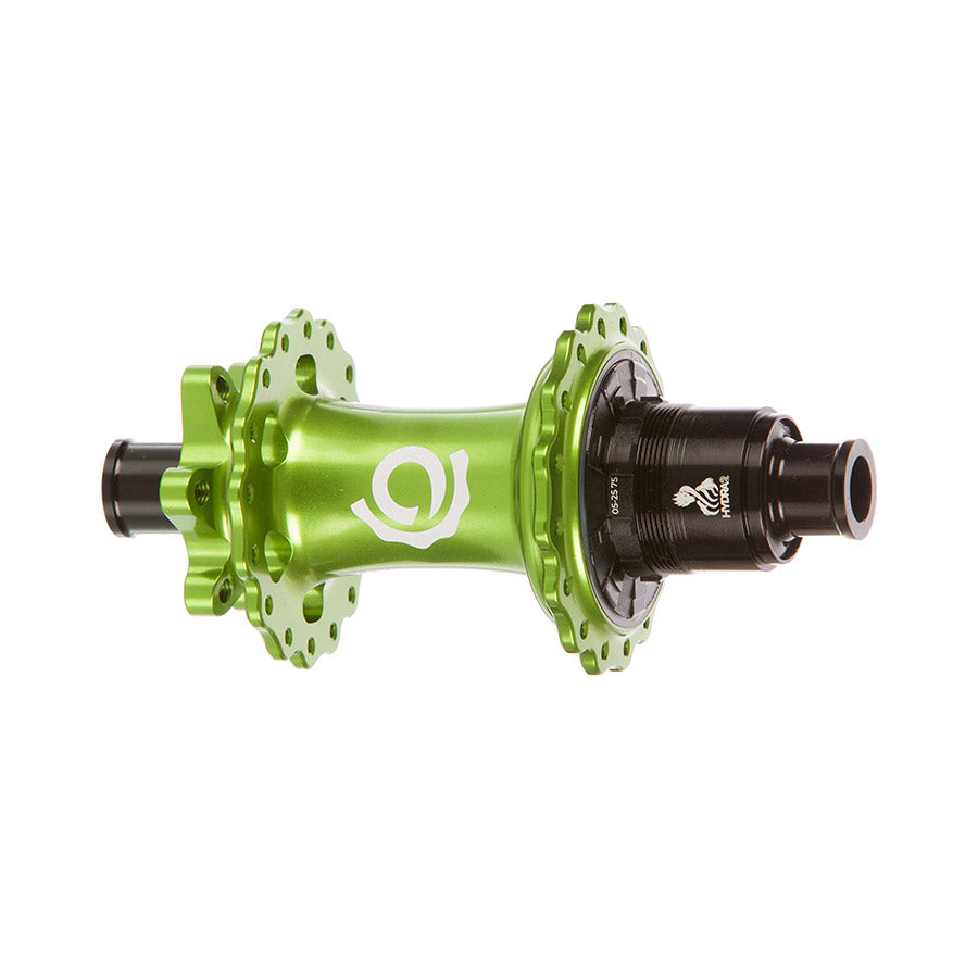 080662-18::0::080662-18::Industry Nine, Hydra 2 Boost XD, Moyeu à disque, Arrière, 28T, 12mm TA, 148mm, SRAM XD, Lime
