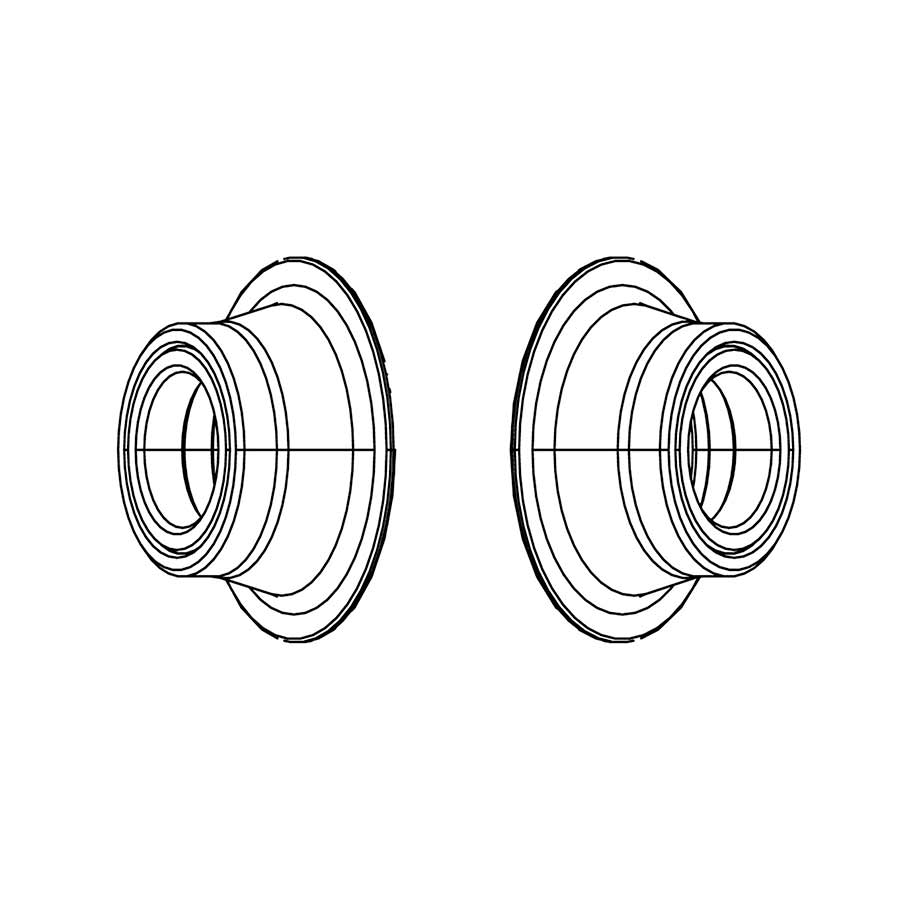 090932-01::0::090932-01::Zipp, 77/177 Adaptateurs d'essieu, 77 Disc Front 100/12mm TA