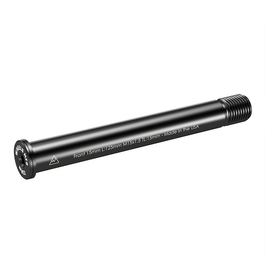 091231-01::0::091231-01::Wheels Manufacturing, Front 15mm Thru Axle, Essieu de type Thru Axle, Avant, Longueur: 125mm, Longueur des filets: 15mm, Filets: M15x1.50