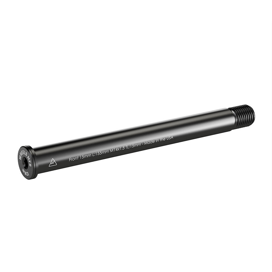 091231-05::0::091231-05::Wheels Manufacturing, Front 15mm Thru Axle, Essieu de type Thru Axle, Avant, Longueur: 155mm, Longueur des filets: 15mm, Filets: M14x1.50