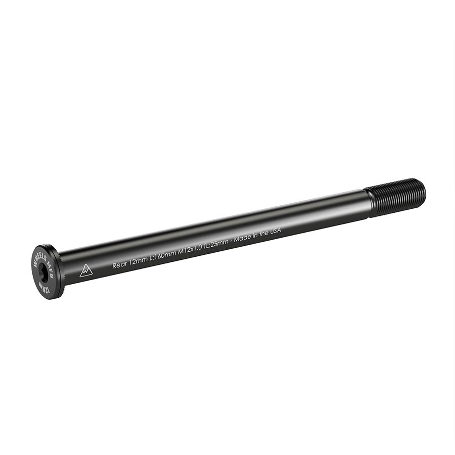 091232-01::0::091232-01::Wheels Manufacturing, Rear 12mm Thru Axle, Essieu de type Thru Axle, Arrière, Longueur: 160mm, Longueur des filets: 25mm, Filets: M12x1.0