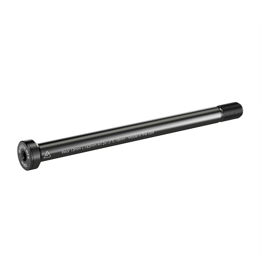 091232-02::0::091232-02::Wheels Manufacturing, Rear 12mm Thru Axle, Essieu de type Thru Axle, Arrière, Longueur: 162mm, Longueur des filets: 18mm, Filets: M12x1.0
