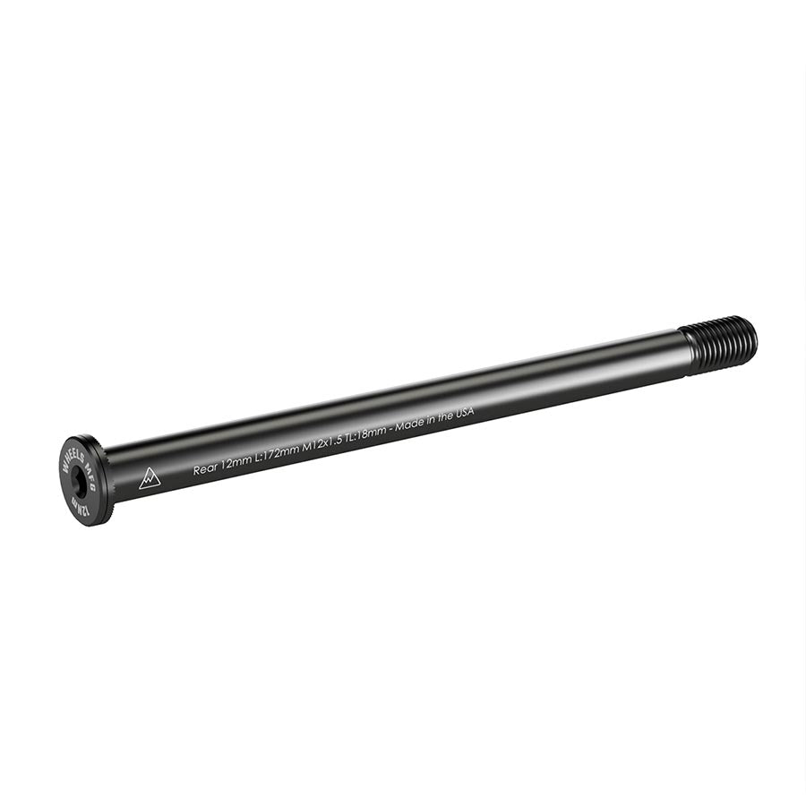 091232-06::0::091232-06::Wheels Manufacturing, Rear 12mm Thru Axle, Essieu de type Thru Axle, Arrière, Longueur: 172mm, Longueur des filets: 18mm, Filets: M12x1.50