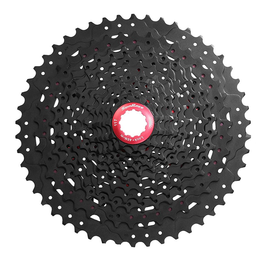 120657-01::0::120657-01::Sunrace, CSMZ90, Cassette, Chrome/Noir, Vitesses: 12, 11-50D