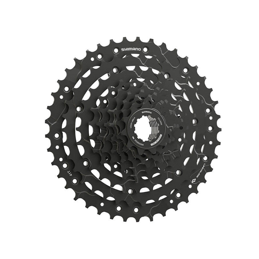 120682-03::1::120682-03::Shimano, CS-LG300-9, Cassette, Enduit de phosphate, Vitesses: 9, 11-41T, HG 9-10 vit, ECSLG3009141