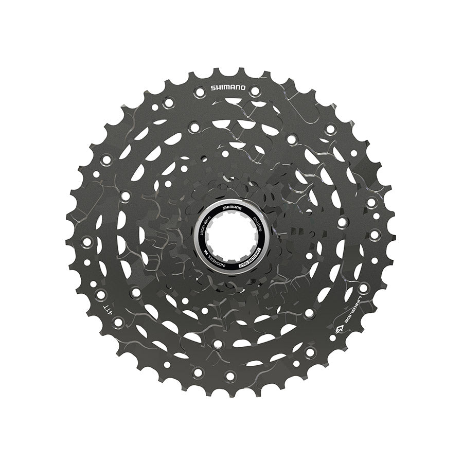 120684-03::0::120684-03::Shimano, CS-LG400-9, Cassette, Enduit de phosphate, Vitesses: 9,11-41T , HG 9-10 vit, ECSLG4009141