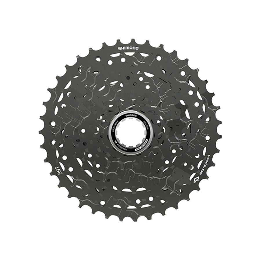 120685-01::0::120685-01::Shimano, CS-LG400-10, Cassette, Nickelé, Vitesses: 10, 11-39D