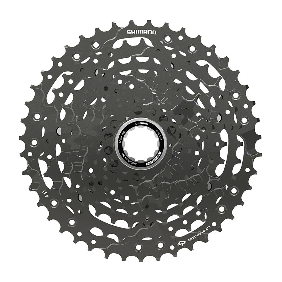 120685-02::0::120685-02::Shimano, CS-LG400-10, Cassette, Nickelé, Vitesses: 10, 11-43D