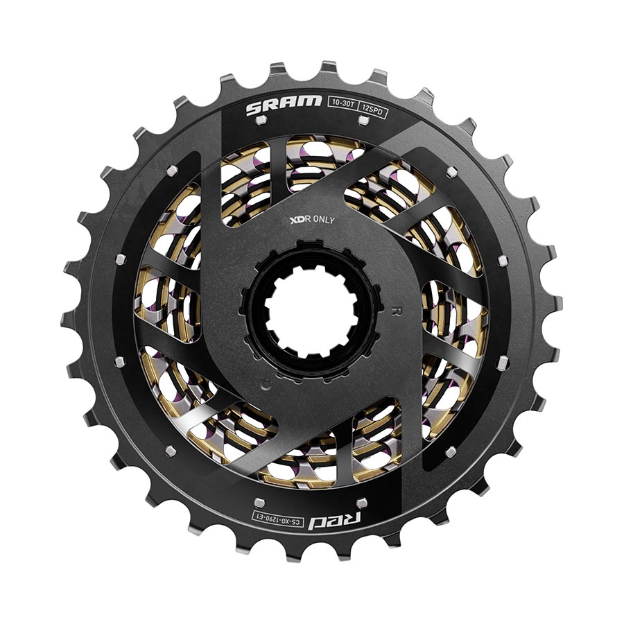 120689-06::2::120689-06::SRAM, XG-1290 E1, Cassette, Arc-en-ciel, Vitesses: 12, 10-30T, XD-R