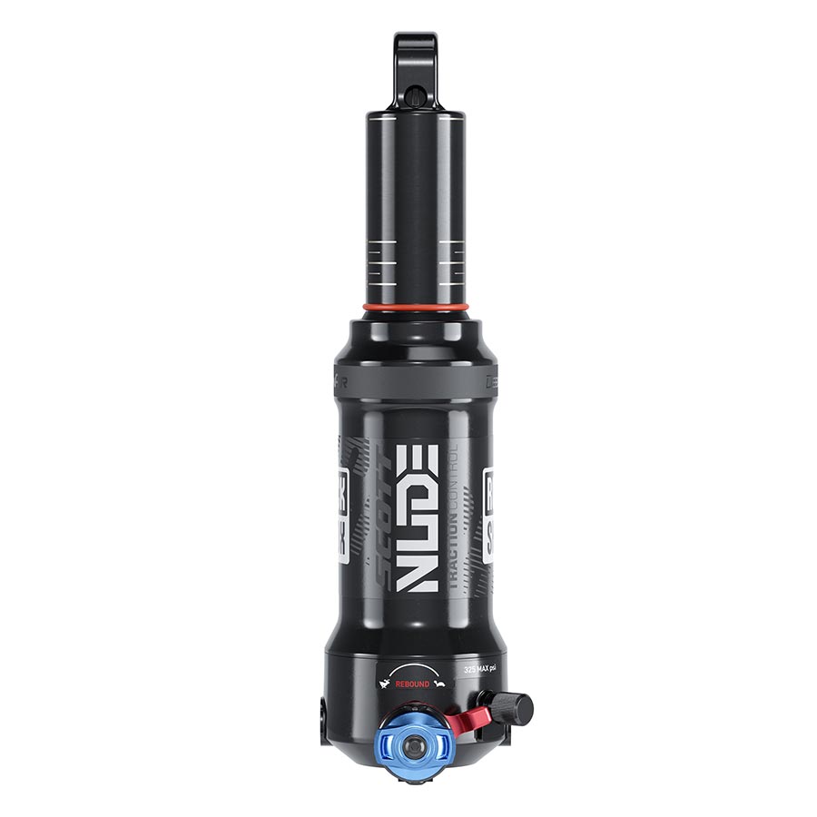 140858-04::1::140858-04::RockShox, Deluxe Nude RLC3, Amortisseur arrière, 205x65, Oeillet de tige: Tourillon, Oeillet de corps: Standard, MReb/MComp, 430lb Lockout Force, Scott Ransom 2019+