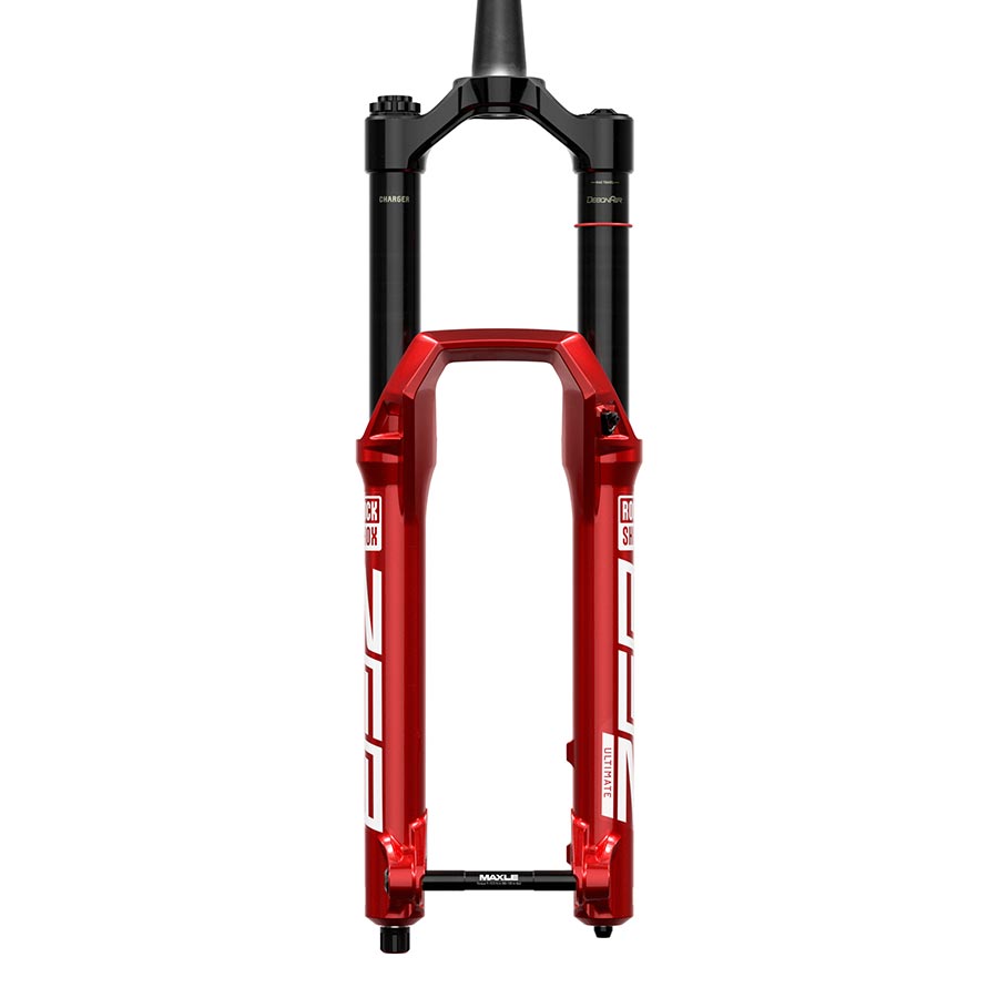140941-24-29::1::140941-24-29::RockShox, ZEB Ultimate A3, Fourche à suspension, 29'', DebonAir+ W/ButterCups, 160mm, 1-1/8''-1.5'', 15x110mm TA, Déport: 44mm, Rouge