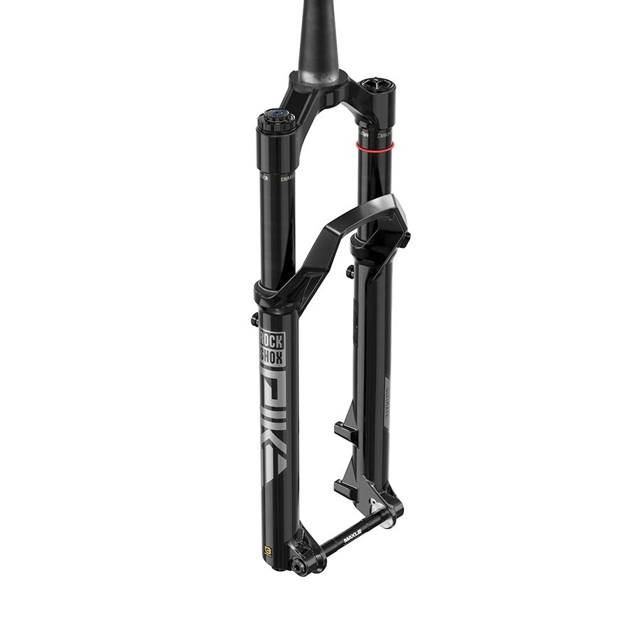 140942-14-275::0::140942-14-275::RockShox, Pike Ultimate C2, Fourche à suspension, 27.5'', DebonAir+ W/ButterCups, 140mm, 1-1/8''-1.5'', 15x110mm TA, Déport: 44mm, Noir