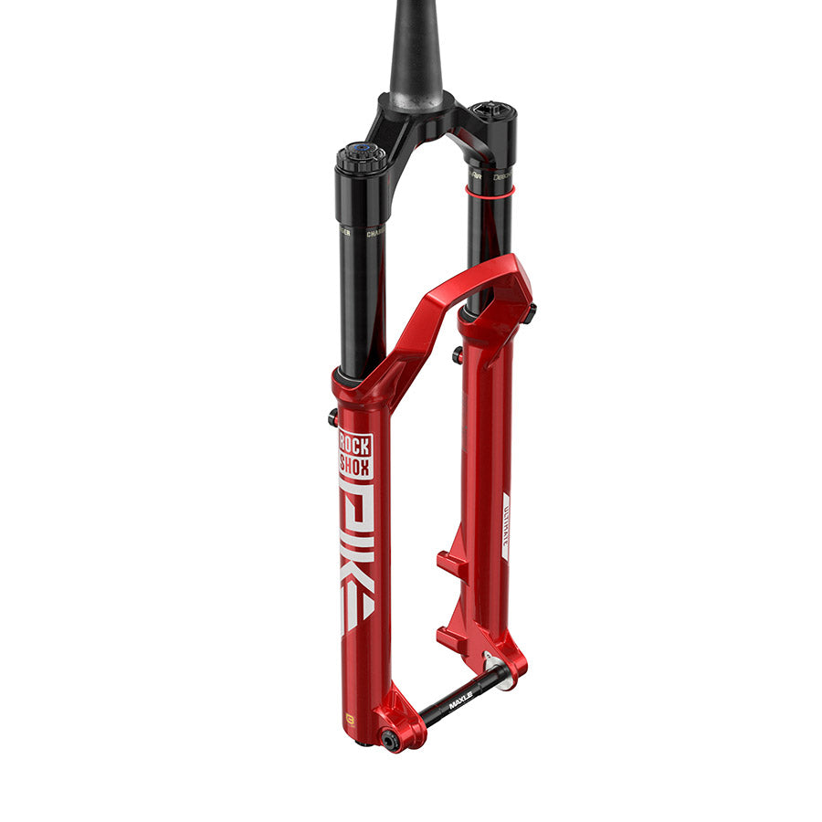 140942-23-275::0::140942-23-275::RockShox, Pike Ultimate C2, Fourche à suspension, 27.5'', DebonAir+ W/ButterCups, 130mm, 1-1/8''-1.5'', 15x110mm TA, Déport: 37mm, Rouge