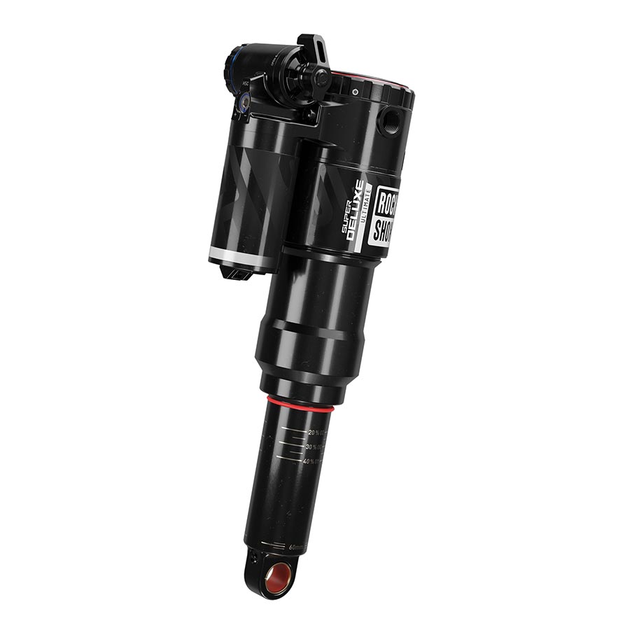 140947-28::1::140947-28::RockShox, Super Deluxe Ultimate C2, Amortisseur arrière, 185x55, Oeillet de tige: Tourillon, Oeillet de corps: Standard, 0Neg/0Pos Tokens, Reb55/Comp37, Lockout 4, Trek Fuel EX 2023+