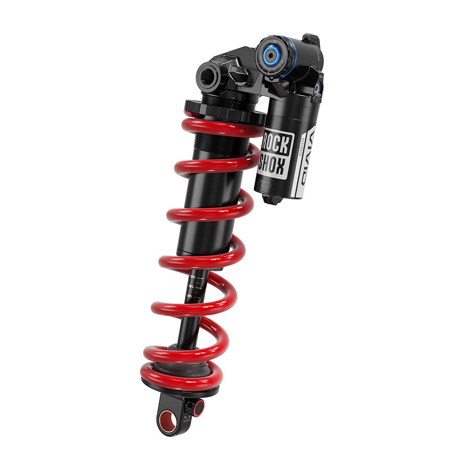 140948-12::1::140948-12::RockShox, Vivid Coil Ultimate C1, Amortisseur arrière, 205x57.5, Oeillet de tige: Standard, Oeillet de corps: Tourillon, Reb55/Comp30, Adj Hydraulic Bottom Out, Lockout 2