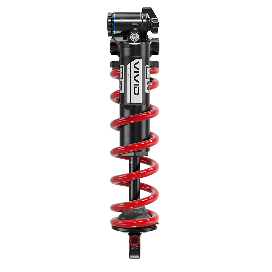 140948-14::2::140948-14::RockShox, Vivid Coil Ultimate C1, Amortisseur arrière, 185x52.5, Oeillet de tige: Standard, Oeillet de corps: Tourillon, Reb55/Comp30, Adj Hydraulic Bottom Out, Lockout 2