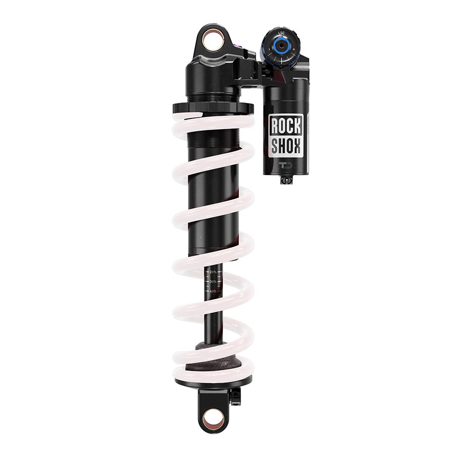 140949-04::0::140949-04::RockShox, Vivid Coil Ultimate DH C1, Amortisseur arrière, 225x75, Oeillet de tige: Standard, Oeillet de corps: Tourillon, Reb55/Comp30, Adj Hydraulic Bottom Out