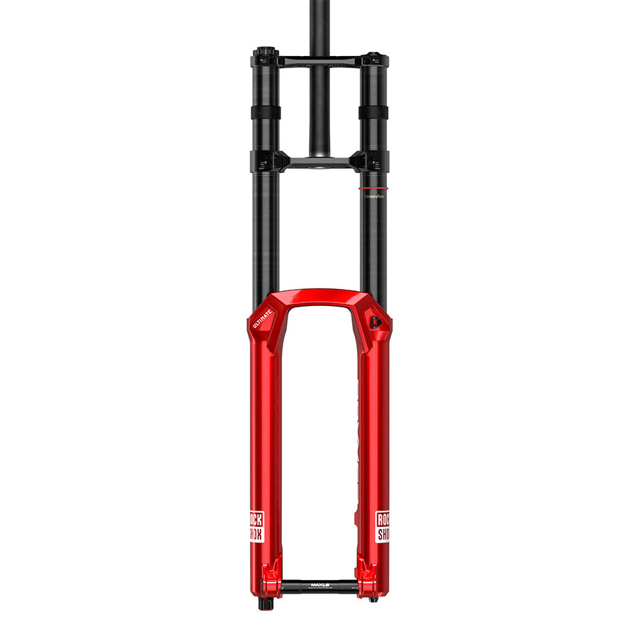 140990-01-275::0::140990-01-275::RockShox, FS-BXR-ULT-D2, Fourche à suspension, 27.5'', DebonAir+ W/ButterCups, 200mm, 1-1/8'', 20x110mm Boost TA, Déport: 48mm, Rouge