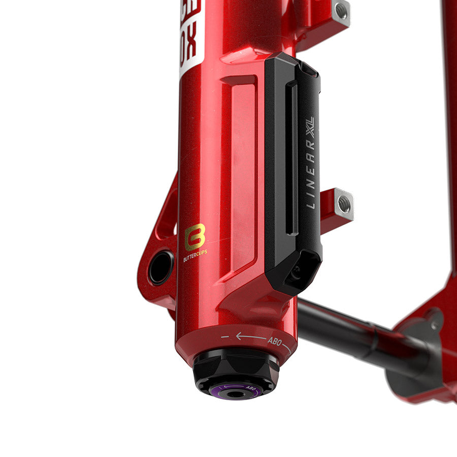 140994-07-275::4::140994-07-275::RockShox, Lyrik Ultimate E1, Fourche à suspension, 27.5'', Linear XL W/ButterCup, 150mm, 1-1/8''-1.5'', 15x110mm TA, Déport: 44mm, Rouge