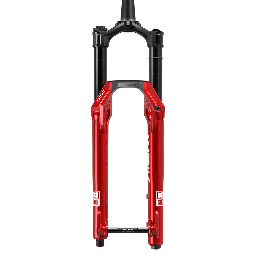140994-08-275::0::140994-08-275::RockShox, Lyrik Ultimate E1, Fourche à suspension, 27.5'', Linear XL W/ButterCup, 140mm, 1-1/8''-1.5'', 15x110mm TA, Déport: 44mm, Rouge