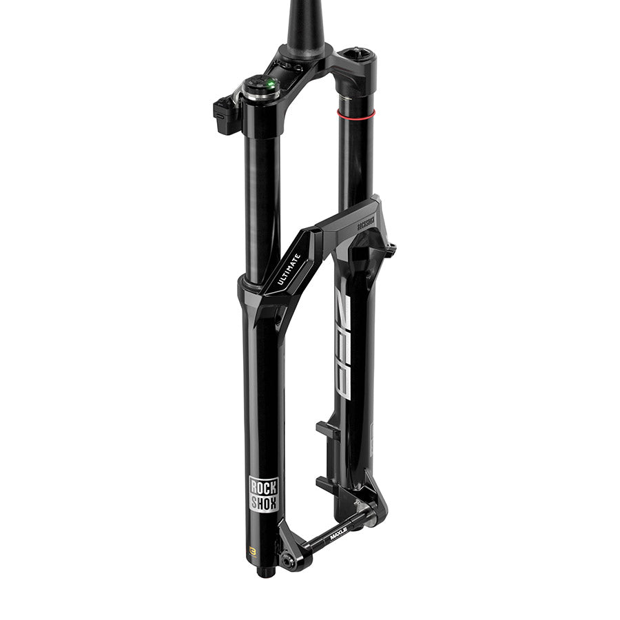 140996-01-29::1::140996-01-29::RockShox, ZEB Flight Attendant B1, Fourche à suspension, 29'', Linear XL W/ButterCup, 170mm, 1-1/8''-1.5'', 15x110mm TA, Déport: 44mm, Noir