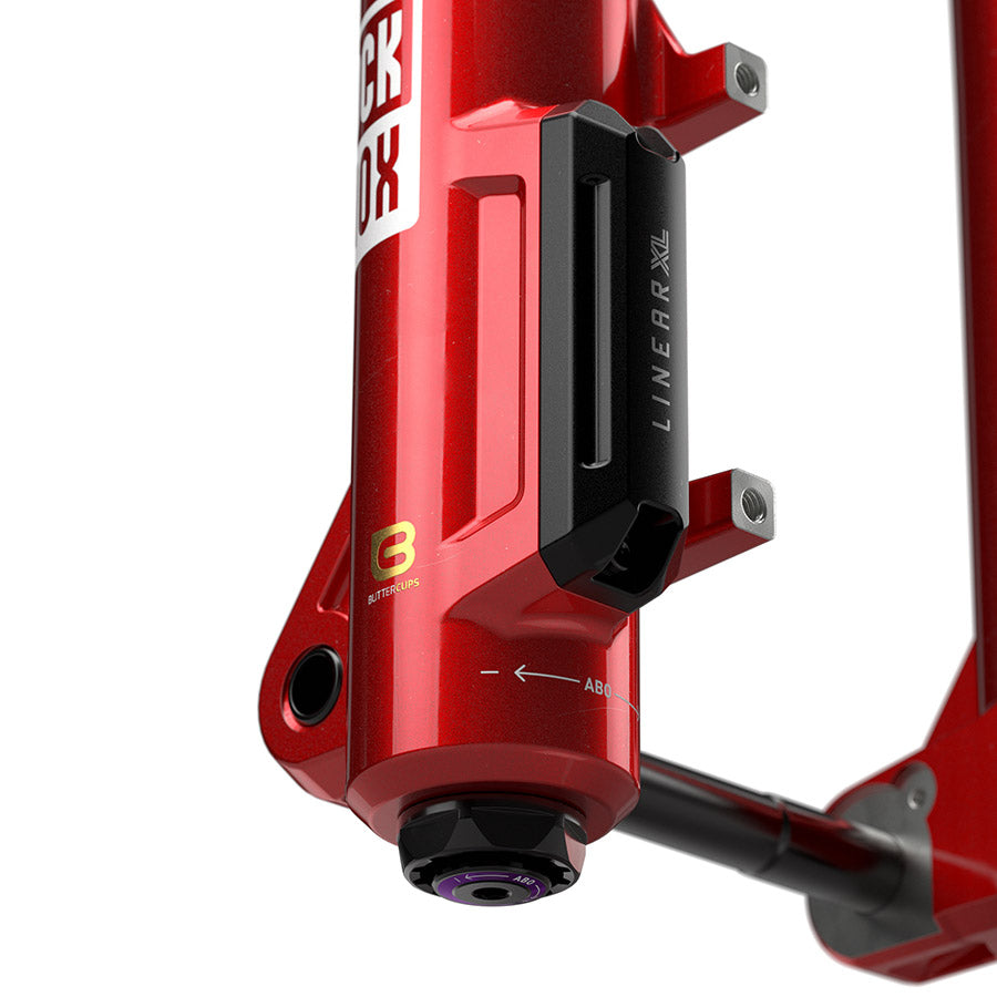 140997-07-275::4::140997-07-275::RockShox, ZEB Ultimate B1, Fourche à suspension, 27.5'', Linear XL W/ButterCup, 160mm, 1-1/8''-1.5'', 15x110mm TA, Déport: 44mm, Rouge