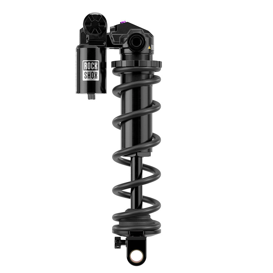141000-04::0::141000-04::RockShox, Vivid Coil Ultimate DH D1, Amortisseur arrière, 225x75, Oeillet de tige: Standard, Oeillet de corps: Tourillon, Reb55/Comp34, Neck Valve5
