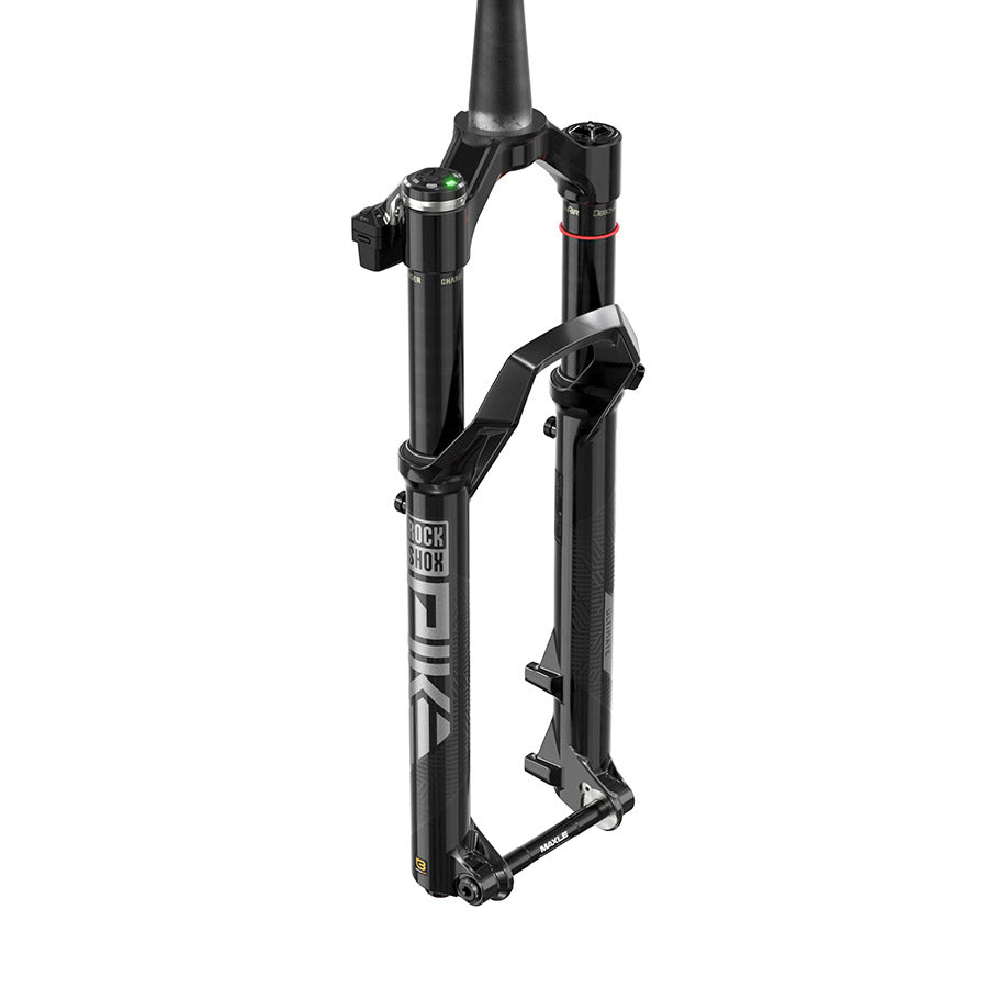 141004-01-29::0::141004-01-29::RockShox, Pike Flight Attendant C3, Fourche à suspension, 29'', DebonAir+ W/ButterCups, 140mm, 1-1/8''-1.5'', 15x110mm TA, Déport: 44mm, Noir, Télécommande: Vendue Séparément