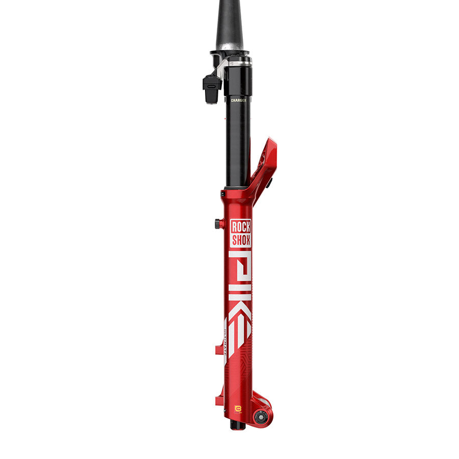 141004-02-29::2::141004-02-29::RockShox, Pike Flight Attendant C3, Fourche à suspension, 29'', DebonAir+ W/ButterCups, 140mm, 1-1/8''-1.5'', 15x110mm TA, Déport: 44mm, Rouge, Télécommande: Vendue Séparément