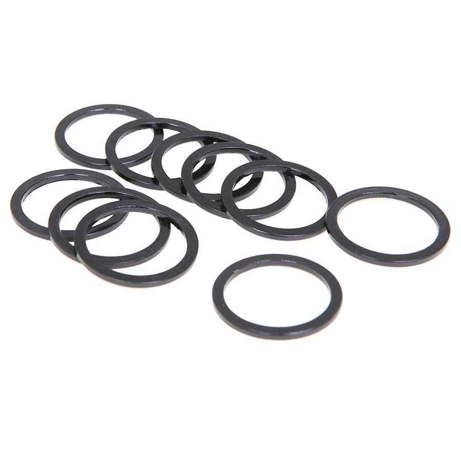 150296-01::0::150296-01::EVO, Espaceurs de direction en alliage, 28.6mm, Noir, 2.5mm, (10X)