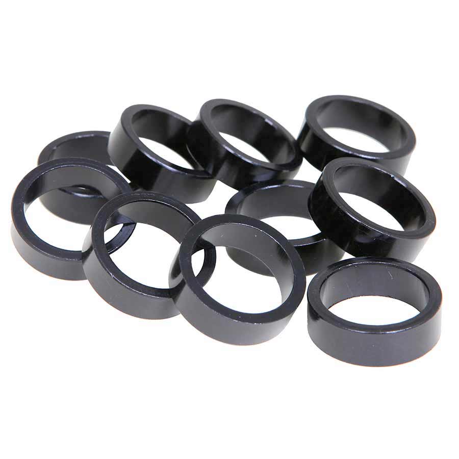150296-02::0::150296-02::EVO, Espaceurs de direction en alliage, 28.6mm, Noir, 5mm, (10X)