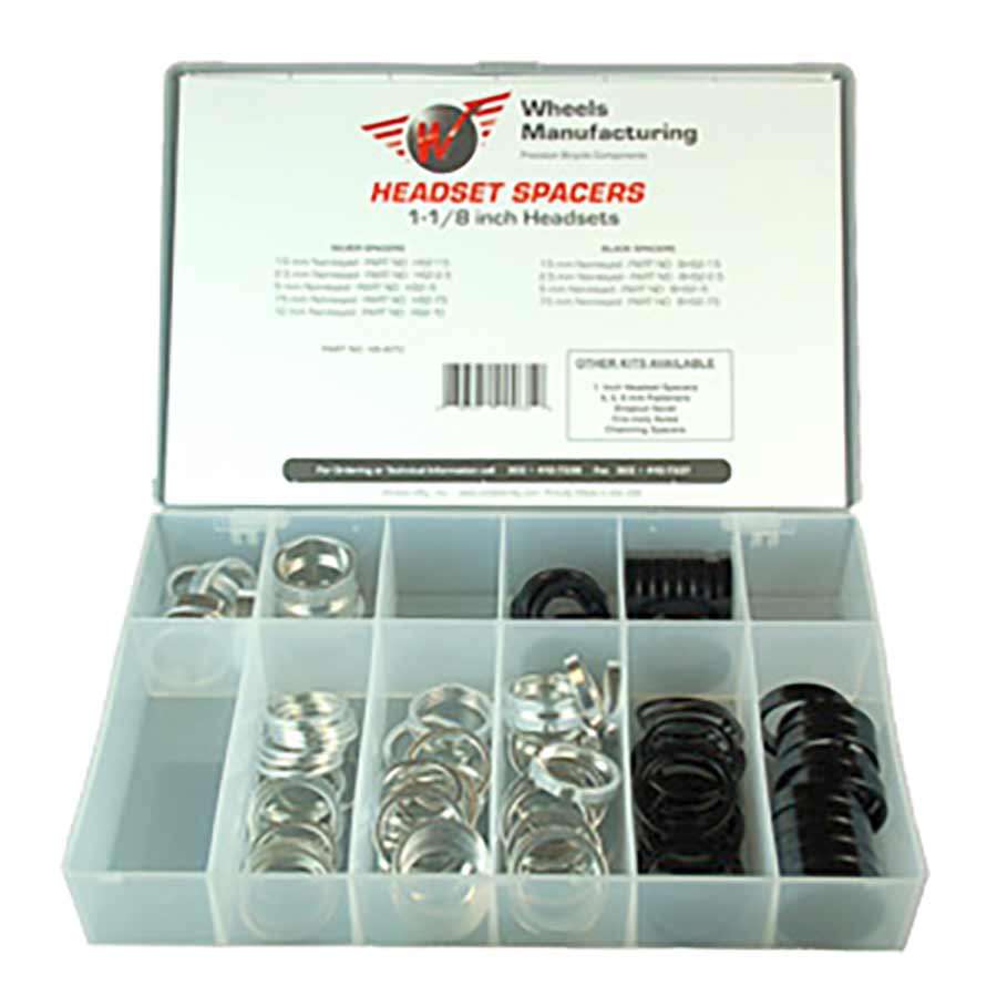 150486-01::0::150486-01::Wheels Manufacturing, Espaceur pour jeu de direction, 1-1/8'', Hauteur: , Aluminium, Kit
