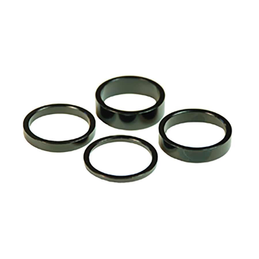 150486-02::0::150486-02::Wheels Manufacturing, Espaceur pour jeu de direction, 1-1/8'', Hauteur: , Aluminium, Noir, Ensemble