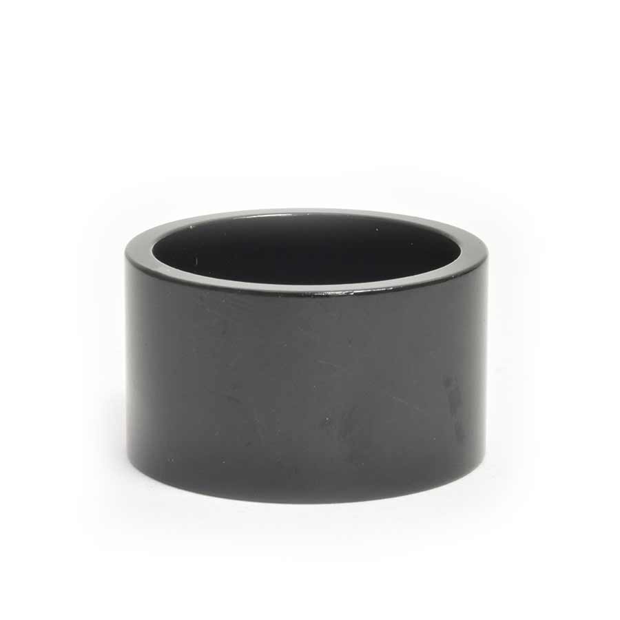 150486-09::1::150486-09::Wheels Manufacturing, Espaceur pour jeu de direction, 1-1/8'', Hauteur: 20mm, Aluminium, Noir