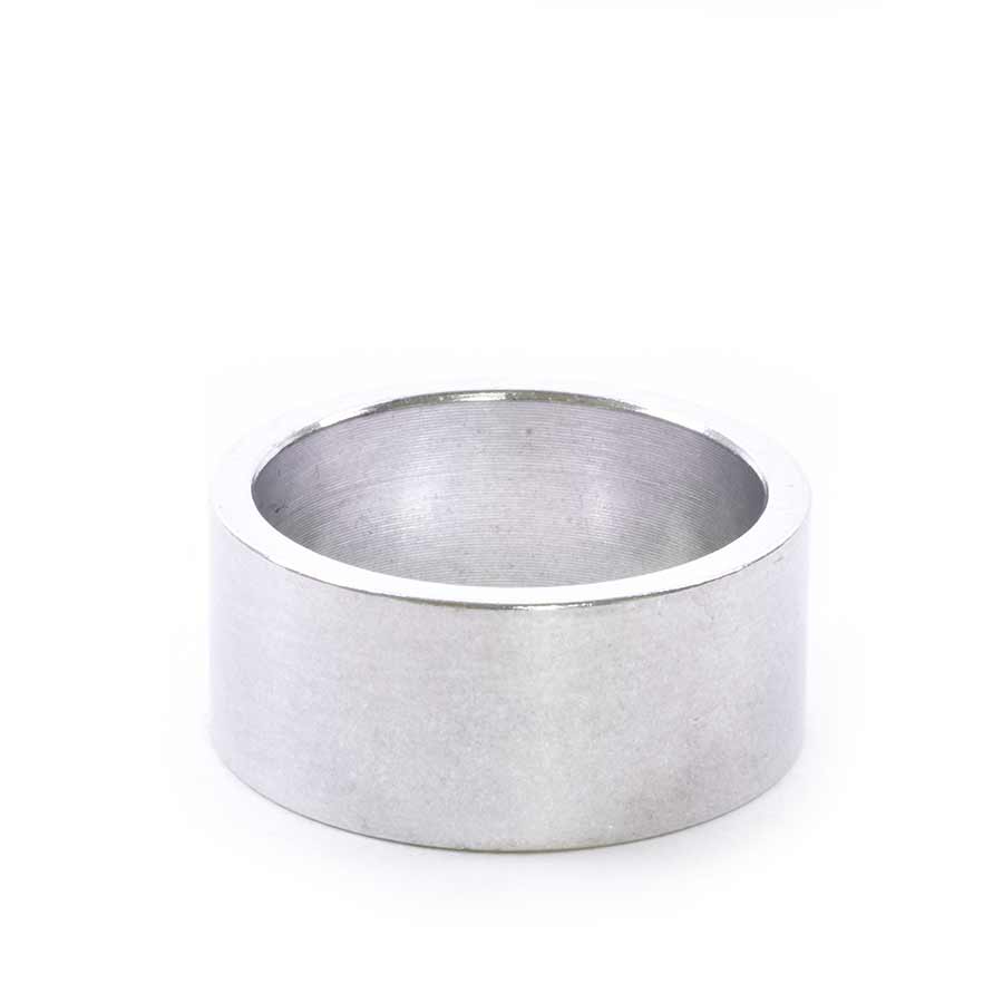 150486-16::0::150486-16::Wheels Manufacturing, Espaceur pour jeu de direction, 1-1/8'', Hauteur: 15mm, Aluminium, Argent