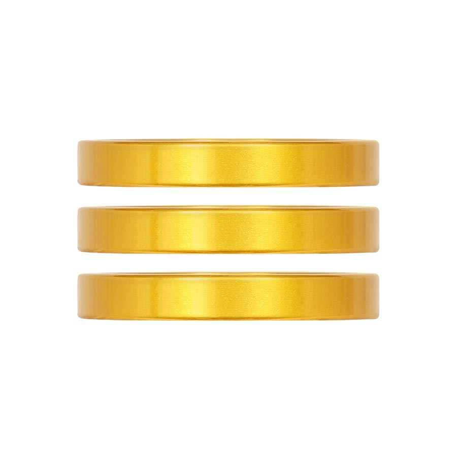 150532-09::0::150532-09::Industry Nine, iRiX, Espaceur pour jeu de direction, 1-1/8'', Hauteur: 5mm, Aluminium, Or, 3pcs