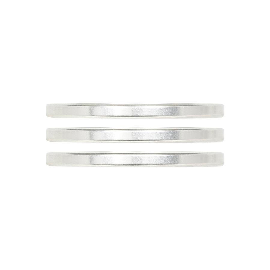 150532-13::0::150532-13::Industry Nine, iRiX, Espaceur pour jeu de direction, 1-1/8'', Hauteur: 2.5mm, Aluminium, Argent, 3pcs
