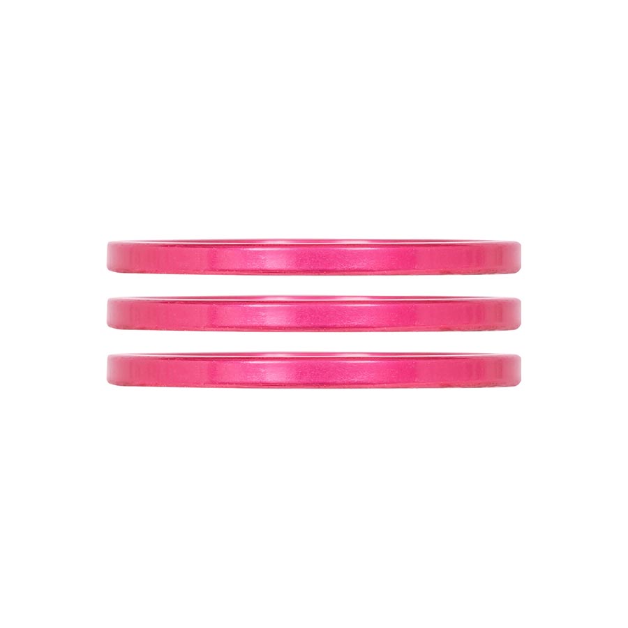 150532-16::0::150532-16::Industry Nine, iRiX, Espaceur pour jeu de direction, 1-1/8'', Hauteur: 2.5mm, Aluminium, Rose, 3pcs