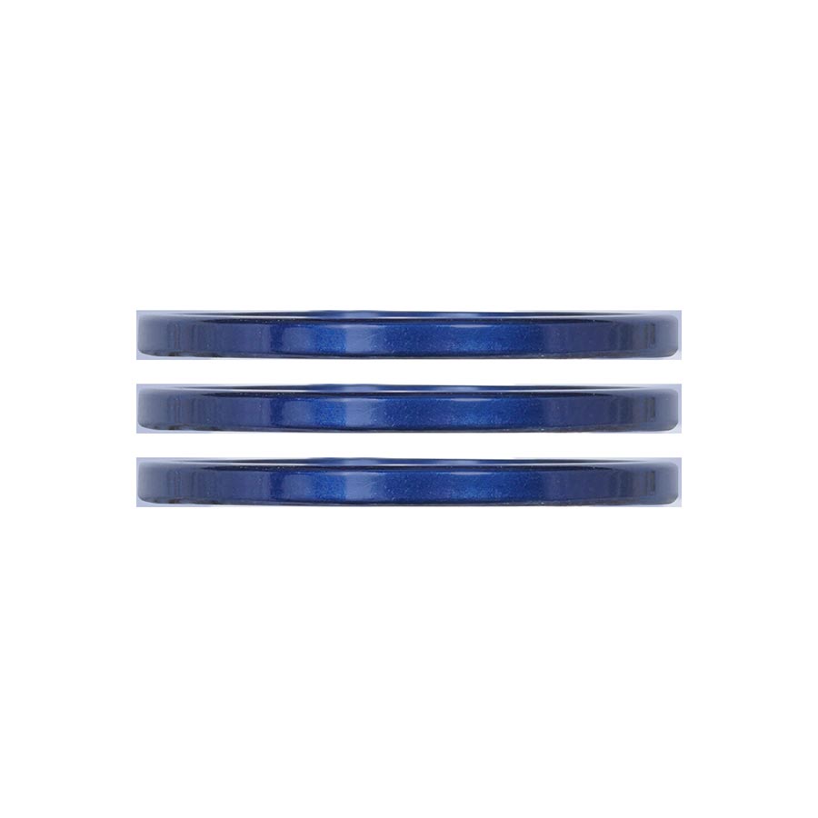 150532-21::0::150532-21::Industry Nine, iRiX, Espaceur pour jeu de direction, 1-1/8'', Hauteur: 2.5mm, Aluminium, Bleu, 3pcs