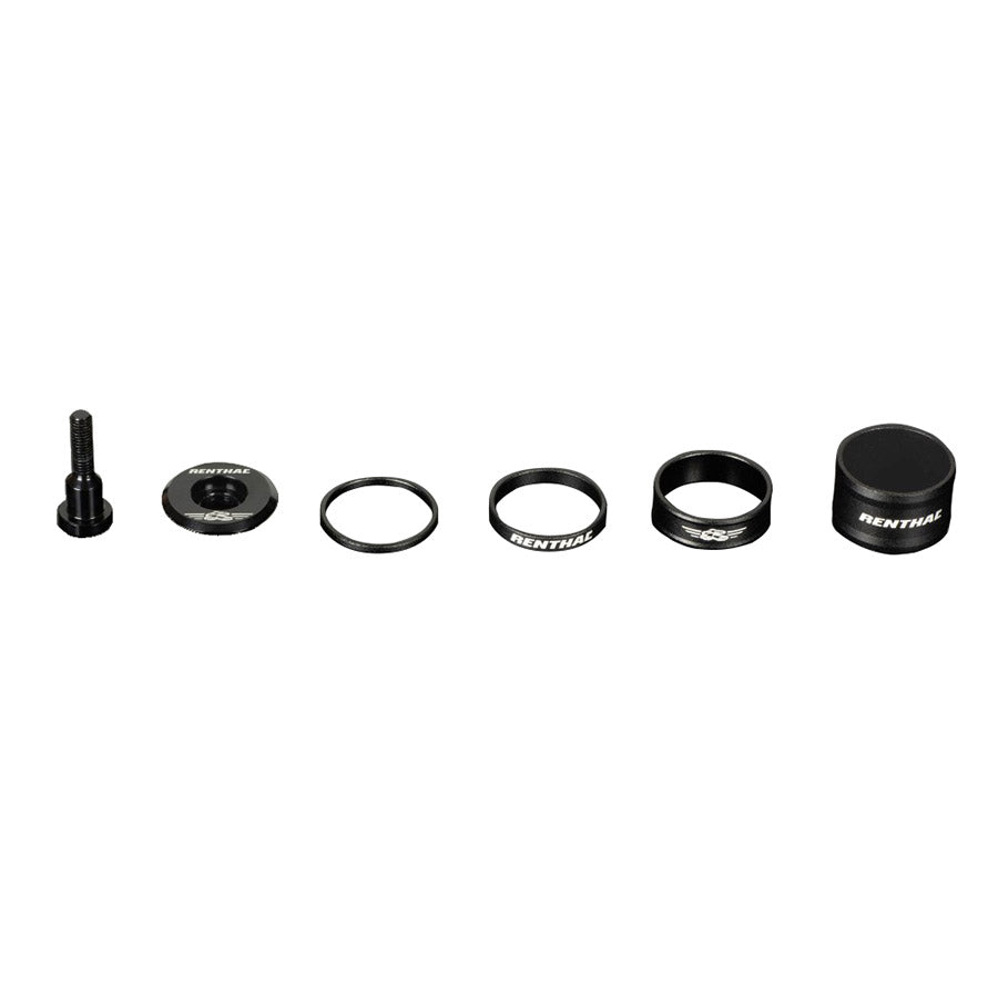 150603-01::0::150603-01::Renthal, Top Cap and Spacer Kit, 1-1/8'', Noir, Kit