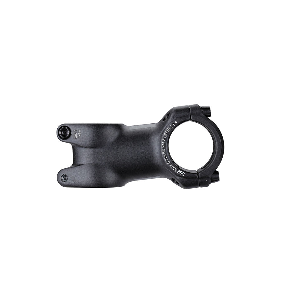 160690-02::0::160690-02::BBB Cycling, BHS-08 RoadForce, Potence, Diamètre: 31.8mm, Longueur: 60mm, Direction: 1-1/8'', ±6°, Noir
