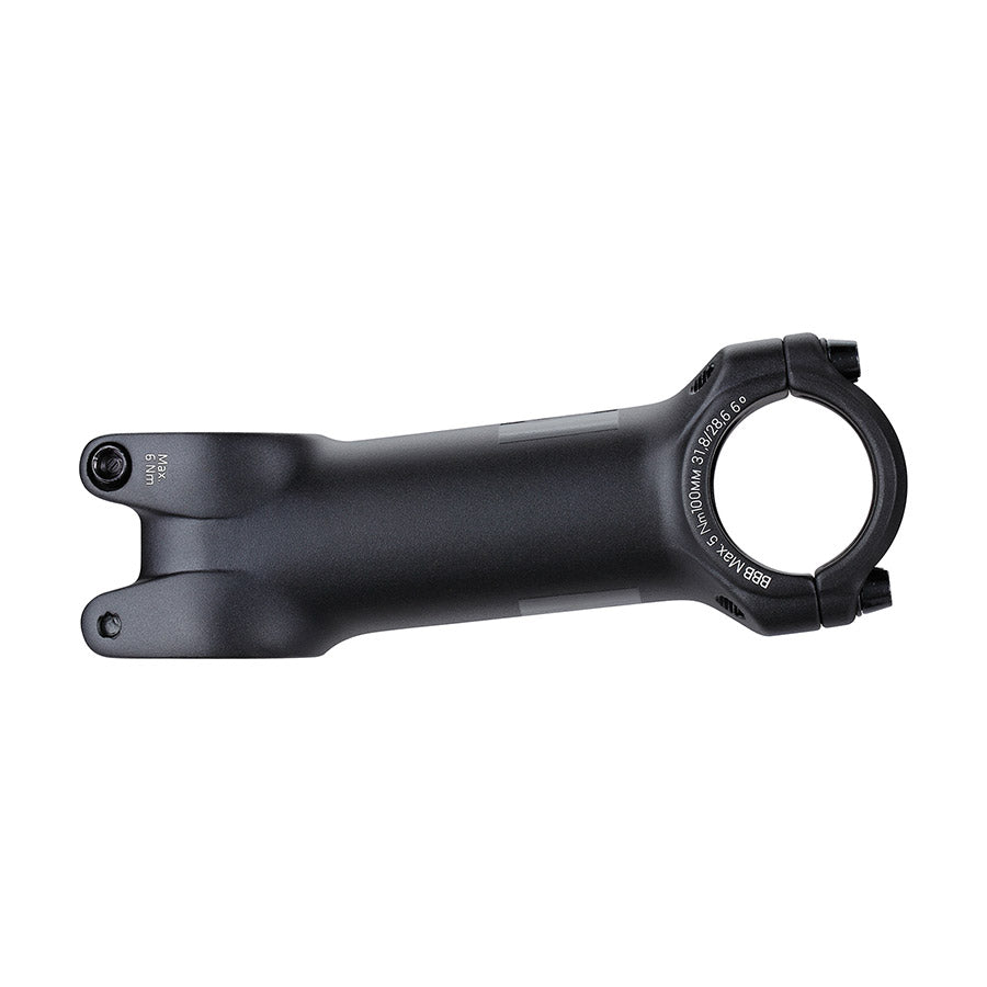 160690-06::1::160690-06::BBB Cycling, BHS-08 RoadForce, Potence, Diamètre: 31.8mm, Longueur: 100mm, Direction: 1-1/8'', ±6°, Noir