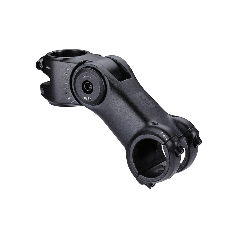 160693-01::2::160693-01::BBB Cycling, BHS-29 HighSix, Potence, Diamètre: 31.8mm, Longueur: 90mm, Direction: 1-1/8'', Noir
