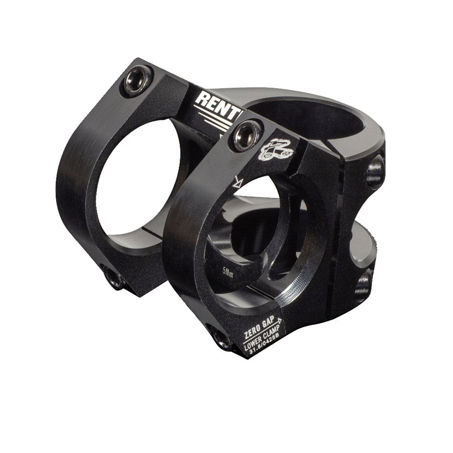 160695-01::0::160695-01::Renthal, V2 Apex, Potence, Diamètre: 31.8mm, Longueur: 31mm, Direction: 1-1/8'', Noir