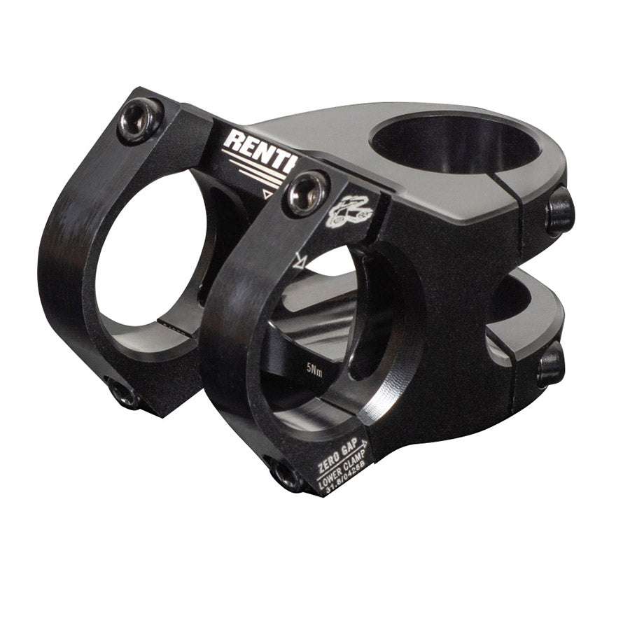 160695-05::0::160695-05::Renthal, V2 Apex, Potence, Diamètre: 31.8mm, Longueur: 50mm, Direction: 1-1/8'', Noir