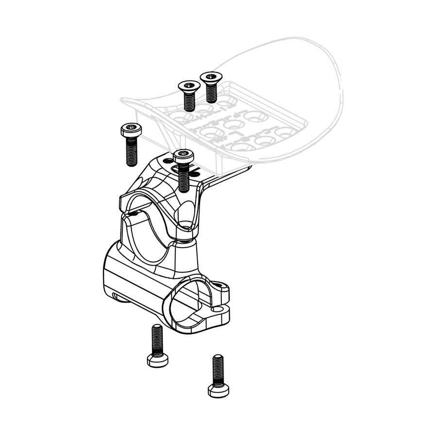 170961-01::0::170961-01::Zipp, Fixation de remplacement pour Vuka Clip, Fixation basse Gauche