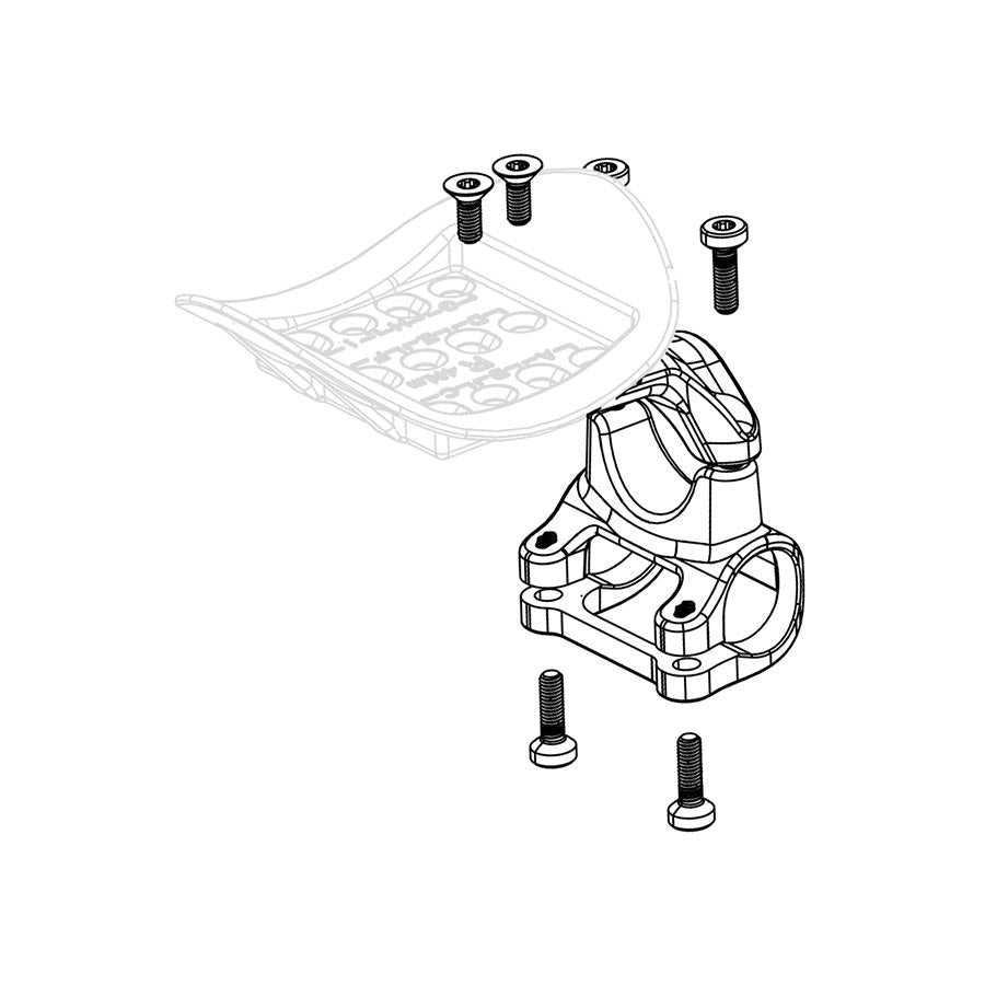 170961-02::0::170961-02::Zipp, Fixation de remplacement pour Vuka Clip, Fixation basse droite